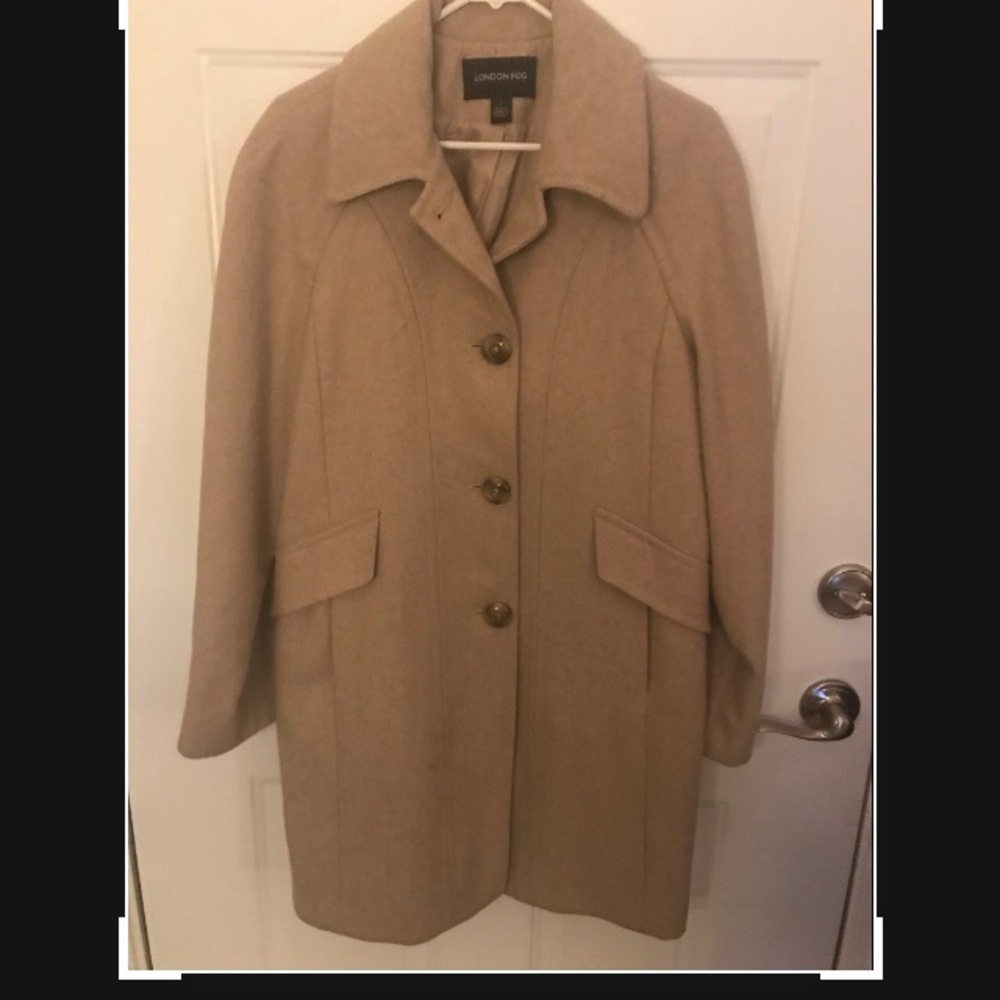 LONDON FOG Wool Peacoat